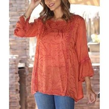 Ananda&#39;s Collection Burnt Orange Tunics - £19.56 GBP