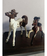 Breyers Reeves brown &amp; white horses foals 4.5&quot; set of 2 - £18.83 GBP