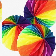 Party Pizzazz Paper Fan Set - Vibrant Honeycomb Tissue Balls for Festive... - $516.51 MXN