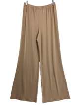 Womens Size XS Bob Mackie Wearable Art Beige Pants Wide Leg Pull On Slin... - $18.99