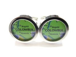 Kiola Designs Colombia Map Cufflinks - £31.89 GBP