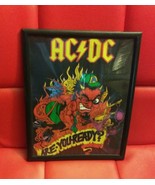 AC/DC 10 1/4&quot; x 8 1/4&quot;  in Plastic Frame Are You Ready? - £5.89 GBP