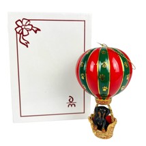 NEW Danbury Mint &quot;Holiday Adventure&quot; 2006 Dachshund Dog Ornament Hot Balloon NIB - £25.90 GBP