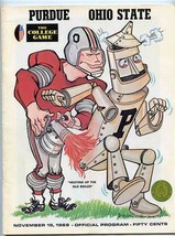Purdue Boilermakers v Ohio State Buckeyes Big Ten Football Program 1969 - £60.31 GBP