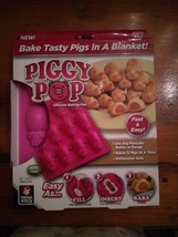 Set of Two Piggy Pop Silicone Baking Pans For Pigs In A Blanket - $9.05