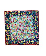 Floral Scarf Bright Carnations Yellow Pink Blue Red Colorful Accessory 3... - $203.96 MXN
