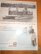 Vintage Maytag Washer &amp; Dryer Mrs. Meyer Print Magazine Advertisement 1966 - $7.99