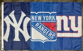 New york yankees rangers giants flag 3x5 ft sports blue banner man cave garage thumb200