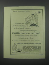 1954 Cussons Imperial Leather Brilliantine Ad - Great Elizabethans - £14.72 GBP