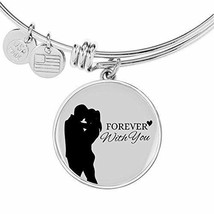 Express Your Love Gifts Forever with You Stainless Steel or 18k Gold Circle Bang - £24.69 GBP