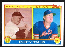 New York Mets Rusty Staub Super Veteran 1983 Topps #741 ! - £0.39 GBP