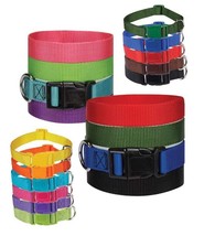 Dog Collar Bulk Packs Nylon Litter Band Puppy Rescue Shelter Pick Size &amp; Amount - £17.39 GBP+