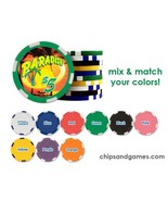 100 Full Color Customizable Poker Chips With Your Own Image or Design - £83.62 GBP