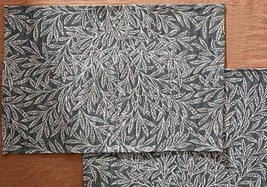Set of 2 Same Tapestry Placemats, 13&quot; x 19&quot;, WILLOW LEAVES, SM - £11.68 GBP