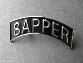 Us Army Engineer Combat Sapper Silver Color Tab Lapel Pin Badge 1.5 Inches - $5.64