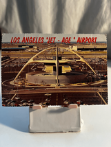 Vintage Los Angeles Unposted Postcard LAX Jet Age Airport-PlastiChrome-Cars - £4.67 GBP