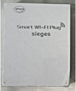 2 Sieges Smart Wi-Fi Plug Socket 2 pc Voice Activated Works Alexa/Google - $21.56 CAD