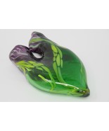 Lake Superior Art Glass Hand Blown Hanging Vase Planter - $39.59