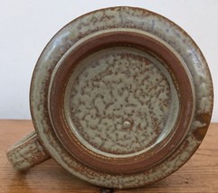 Vintage 70s Stoneware Earthenware Redware Hand Glazed Hippy Art Pottery Mug - £29.56 GBP