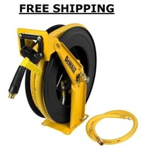 Double Arm Auto Retracting Air Hose Reel 1/2 In. X 50 Ft. Premium Rubber... - £280.67 GBP