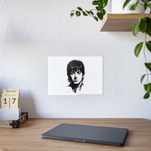 Glossy Paul McCartney Black and White Portrait Poster - High-Quality Art Print - - $16.48+