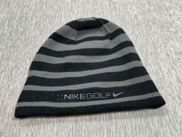 Vintage Nike Golf Beanie Hat Mens OSFA Black Reversible Winter Swoosh Ou... - £11.69 GBP