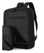 Black Laptop Bag with USB Charging Port Durable Oxford Backpack for Trav... - $550.78 MXN