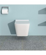 White Wall-Hung Toilet with Soft-Close Seat - $231.99