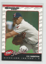 C.C. Sabathia (Cleveland Indians) 2001 Donruss The Rookies Rookie Card #R99 - £3.98 GBP