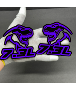 2 BADGES Godzilla Badges Emblem RAGING 7.3 Purple/Black, Fender Angry Ag... - €37,55 EUR