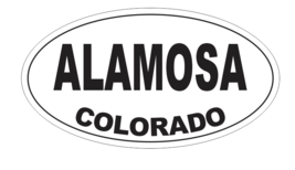 Alamosa Colorado Oval Bumper Sticker D7137 Euro Oval - $1.39+