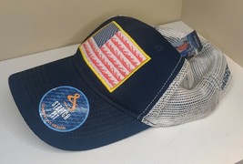 Hook &amp; Tackle Stretch Fit American Flag Mesh Small Navy Hat New With Tags - $4.00