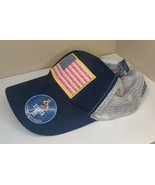 Hook &amp; Tackle Stretch Fit American Flag Mesh Small Navy Hat New With Tags - $74.81 MXN