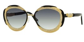 Caviar 6879 Sunglasses Women&#39;s Gold Black C24 Authentic New - $285.95