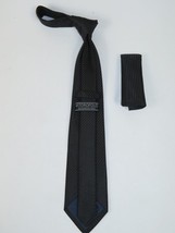 Men's Woven Tie Hankie Set J.Valintin Private Collection R91 Shadow Stripe image 2