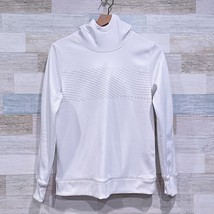 Under Armour ColdGear Graphic Tech Hoodie Sweatshirt White Loose Womens ... - £22.72 GBP