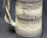 Vintage McCoy Ceramic Budweiser King of Beers Mug Gray Taster Throw Away... - £6.36 GBP