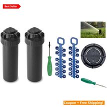 4 Inch Pop-Up Lawn Sprinkler - Adjustable Arc, Easy Installation, 2 Pack - $65.29