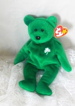 TY Beanie Bear &quot;Erin&quot; 1997 Retired - Rare Errors - Emerald Isle - Irish - £147.04 GBP