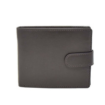 DR416 Men’s Snap Closure Real Leather Wallet Brown - £24.72 GBP