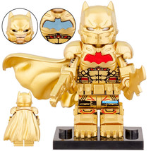 Batman (XE Suit Gold) Game Arkham Origins DC Superhero Lego Diy Minifigu... - £3.14 GBP