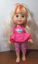 VINTAGE Pretty &amp; Me Doll  by Toy Biz -  ca1993 - 15&quot; Orange highlights - $18.00