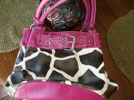 Fuchsia Homemade Animal Print Bag - £15.75 GBP