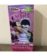 Disney Junior Puzzle Minnie 24 Pieces 12”x9” New In Box Lenticular Effect - £3.86 GBP