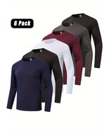 6 Pack Men’s Quick Dry Long Sleeve Shirts - Moisture-Wicking UV Protecti... - $743.95 MXN+