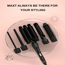 &quot; 5-in-1 Ultimate Curling Tool Set - Achieve Perfect Curls with Interchangeable  - £42.71 GBP