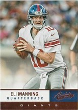 Two Time Super Bowl Winner! Eli Manning 2012 Absolute # 66 - £1.37 GBP