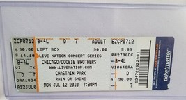 CHICAGO / DOOBIE BROTHERS - ORIGINAL 2010 UNUSED WHOLE FULL CONCERT TICKET - $15.00