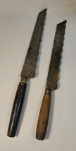 2 Vintage Bakery Knives With Wood Handles One is a Victor - £14.22 GBP