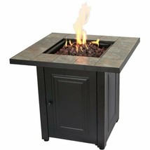 Fire Pit Table Propane Gas Outdoor Patio Heater Backyard Furniture Bronz... - £212.45 GBP